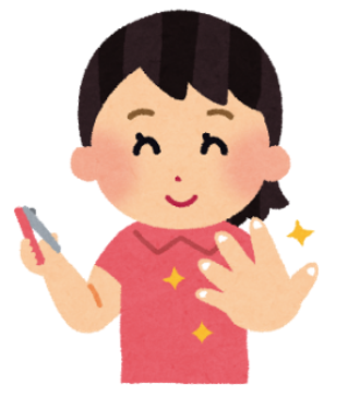 爪を短く切り、先を滑らかに